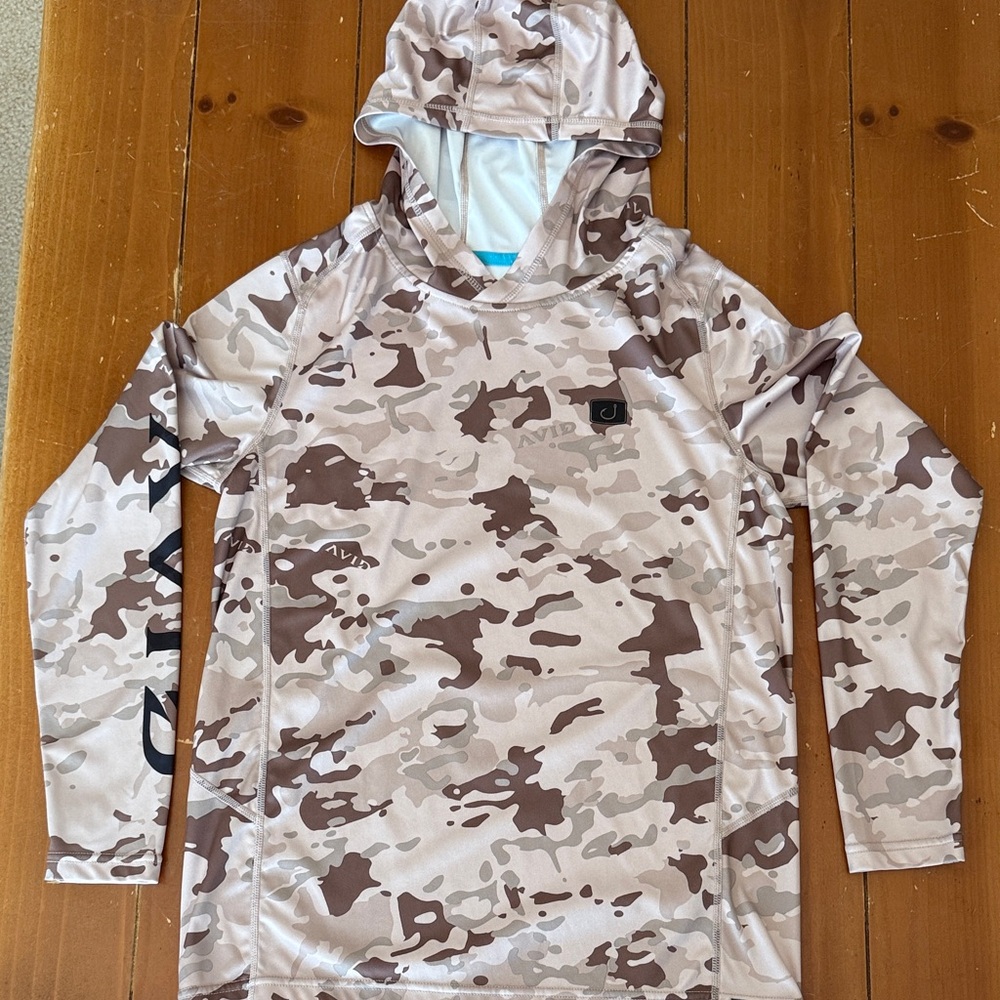 Boys Camouflage Fishing Long Sleeve Kids Hoodie